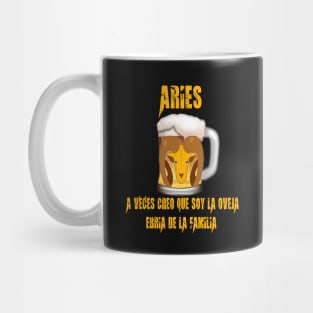 Aries zodiac beers design Mug